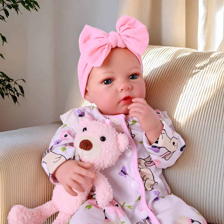 Babeside Quiet 17'' Reborn Baby Trey Little Infant Girl Best Gift for Kids