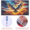 (US Only)5D DIY Full Round Drill Diamond Painting Independence Day Eagle Kit 70x40cm