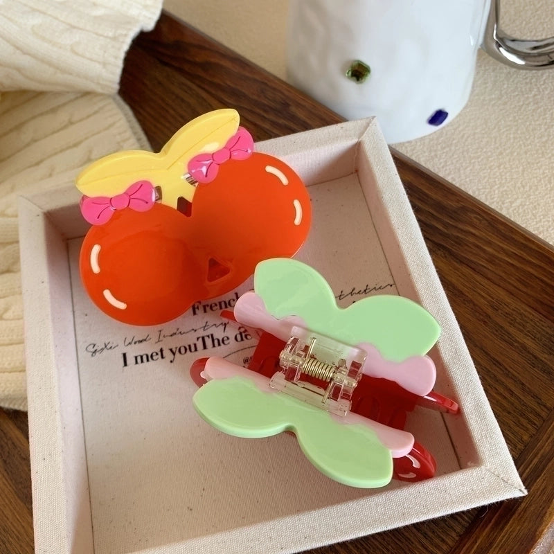 Women’s Cute Cherry Acetic Acid Sheets Hair Claws