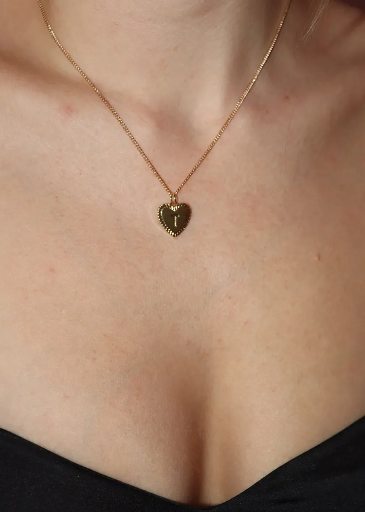 Thinking Of You Initial Necklace ★ Gold