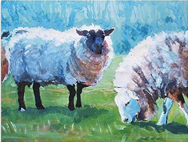 

Sheep Graze – Paint By Numbers - 40*50CM, 501 Original