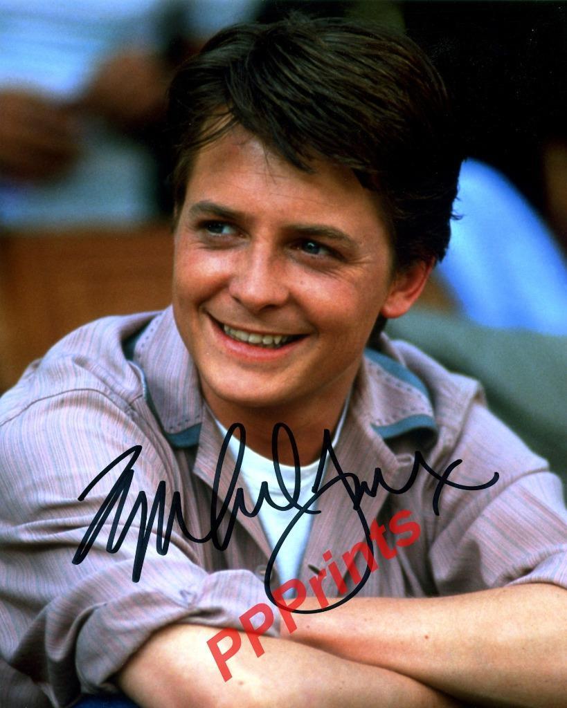 MICHAEL J.FOX SIGNED AUTOGRAPHED 10X8 SIGNED REPRO Photo Poster painting PRINT n2