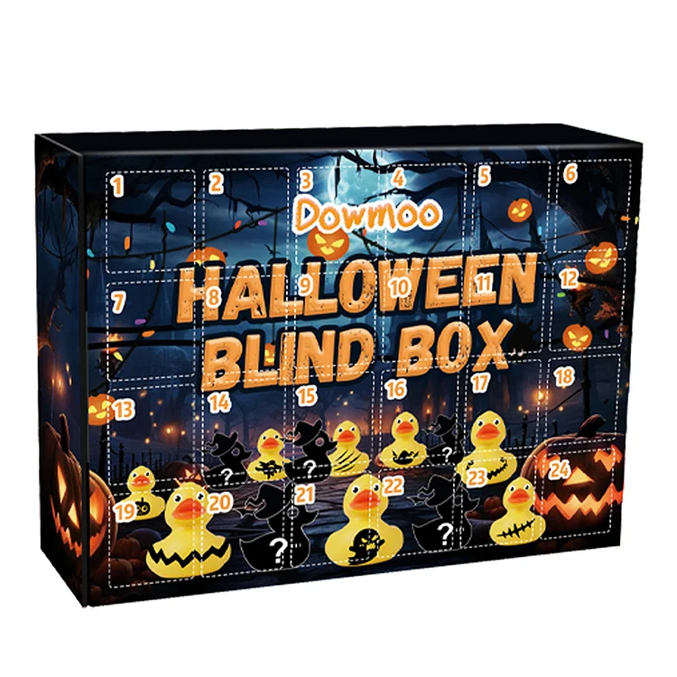 Halloween Duck Arrival Calendar Box Animal Themed Novelty Surprise Gift for Kids