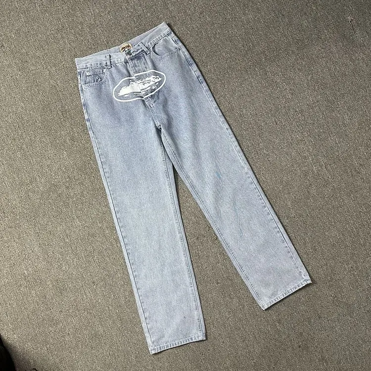 Corteiz Pants Loose Jeans Street Retro Straight