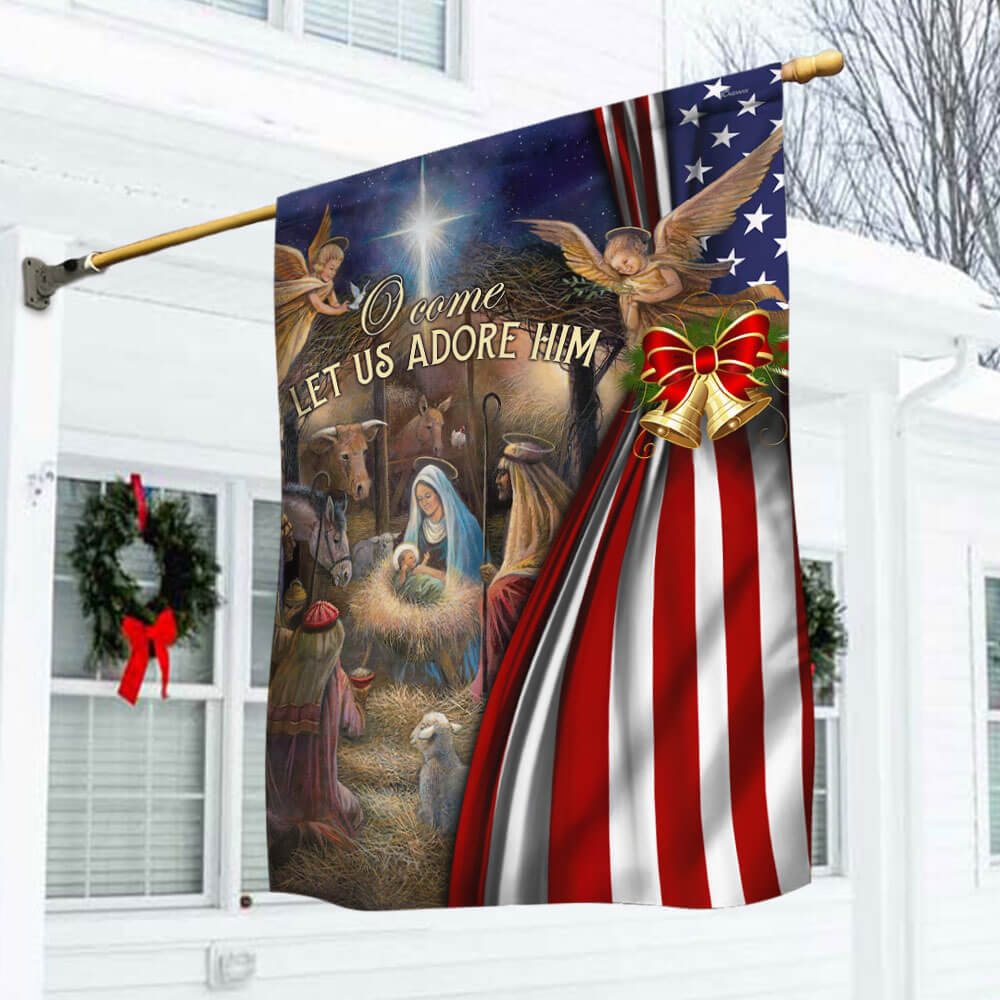 🔥Christmas Hot Flag🎁Christmas Flag Jesus Is Born🎄