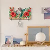 Wooden Hummingbird Flower Special Shape Diamond Painting Hanging Hooks for Decor