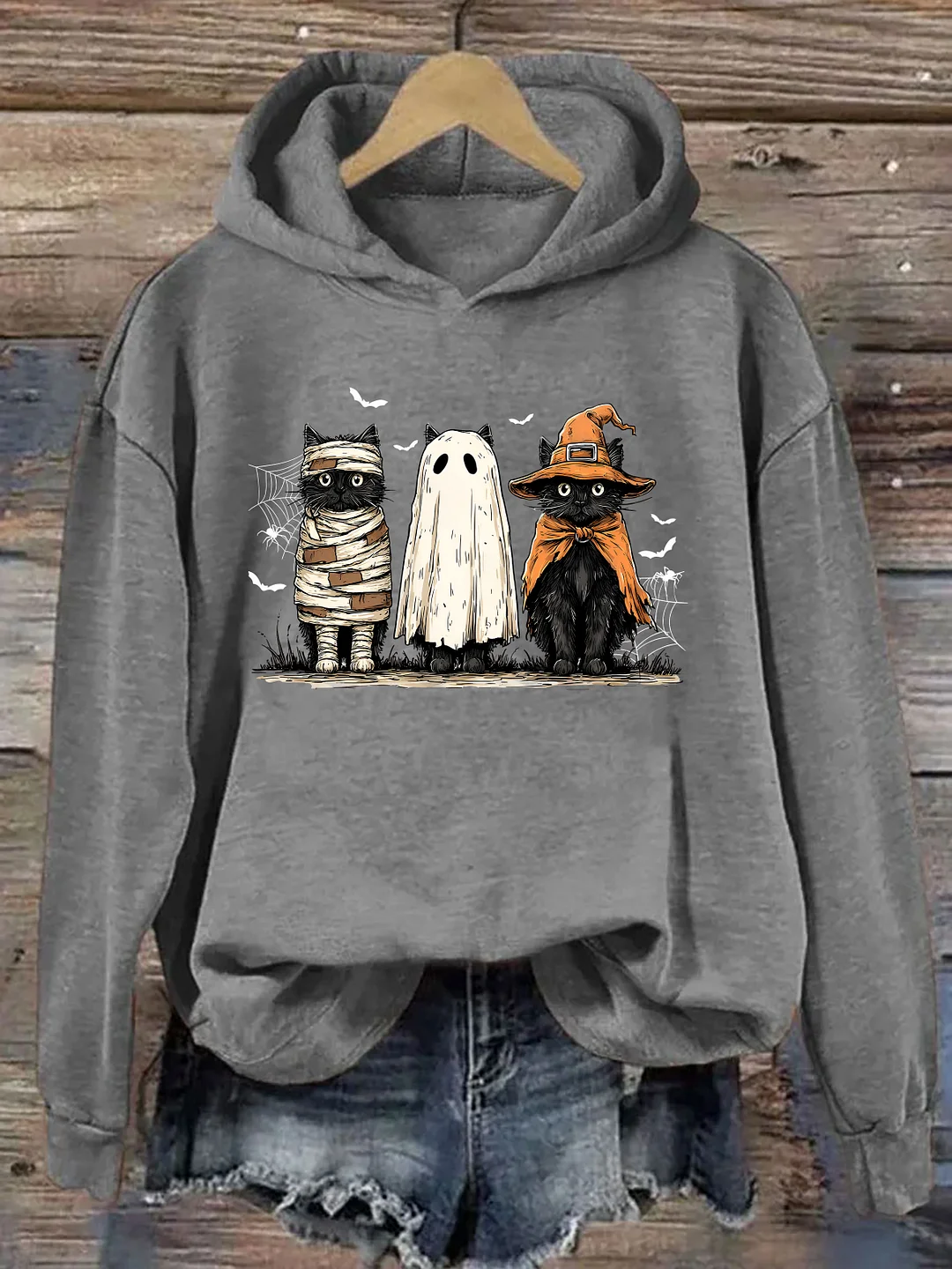 Black Cat Pumpkin Hoodie