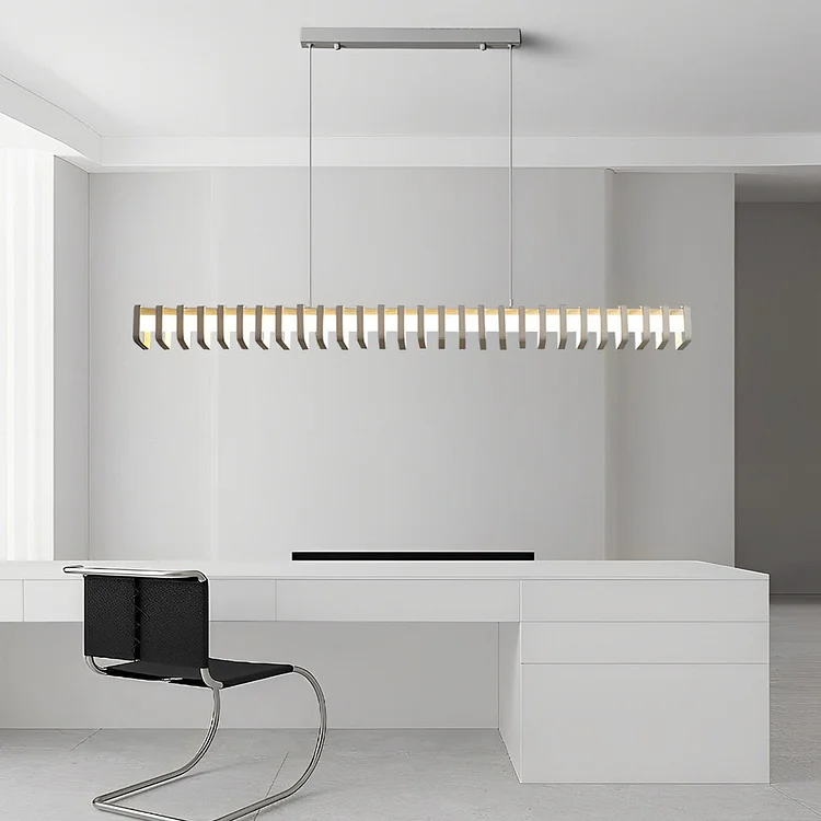 Minimalist Square Frame Decor Three Step Dimming Modern Chandelier Light - Appledas