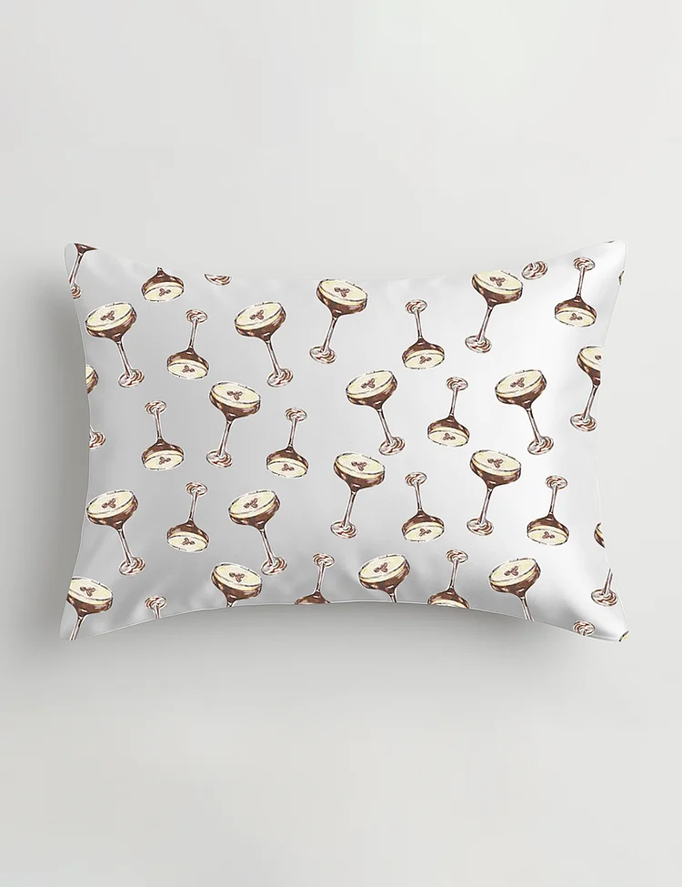 Espresso Martini Wedding Drink Satin Pillowcase
