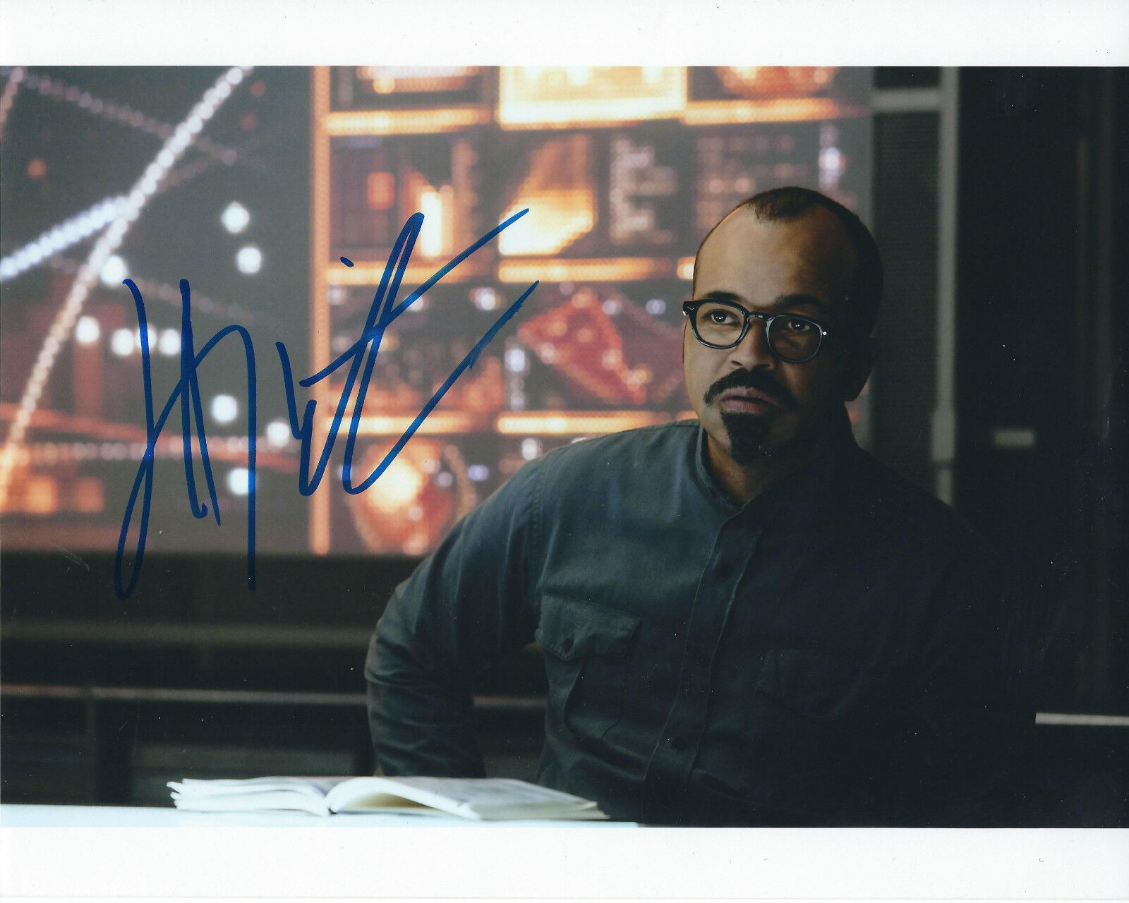 JEFFREY WRIGHT THE HUNGER GAMES CATCHING FIRE AUTOGRAPHED Photo Poster painting SIGNED 8X10 #7