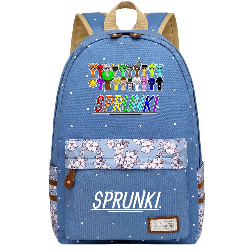 Mayoulove Sprunki Backpack Lightweight Design with Multiple Pockets for School and Outdoor Adventures-Mayoulove