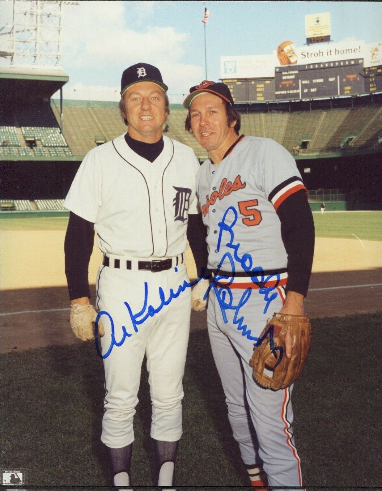 Al Kaline / Brooks Robinson Autographed Signed 8x10 Photo Poster painting ( HOF Tigers ) REPRINT