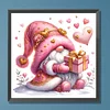 5D DIY Full Round Drill Diamond Painting Valentines Day Gnome Home Decor 30x30cm