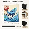 DIY Pre-Framed Whale Button Art Canvas Kit