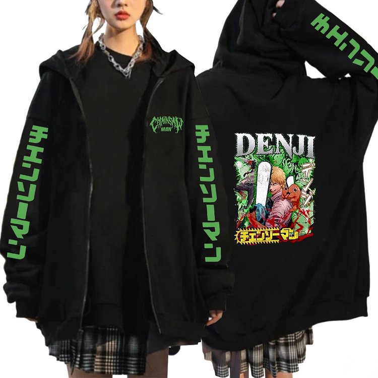 Chainsaw Man Denji Anime Unisex Coat  weebmemes