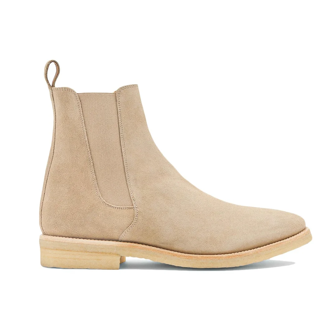 THE ALICANTE CREPE CHELSEA BOOTS