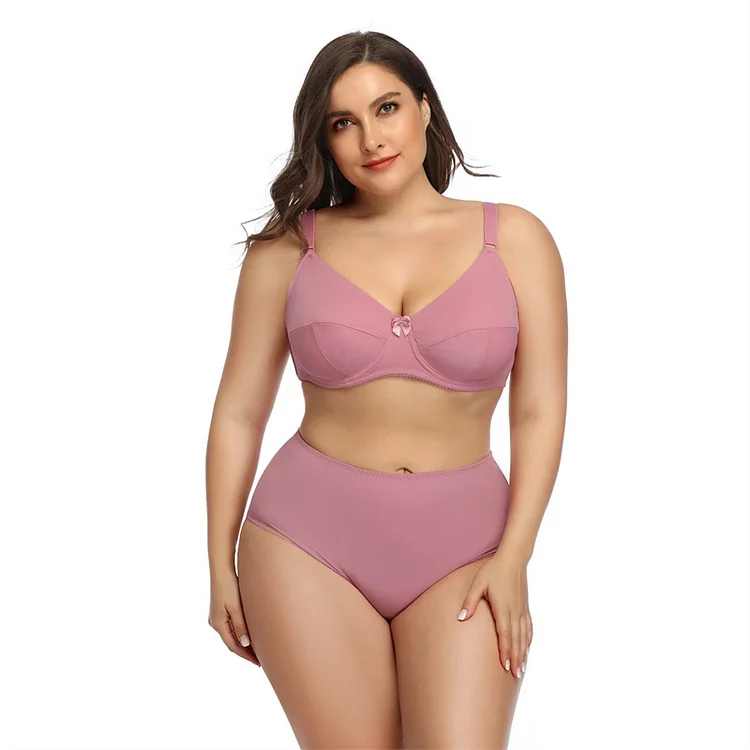 Comfortable Breathable Large Cup Bra Set