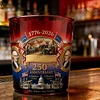 Glass 250th Anniversary USA Commemorative Tumbler With American Historical Design by Inlyline