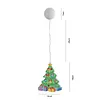 5D Christmas Diamond Painting Hanging Light Festive Rhinestone Xmas Lamp Pendant Kits