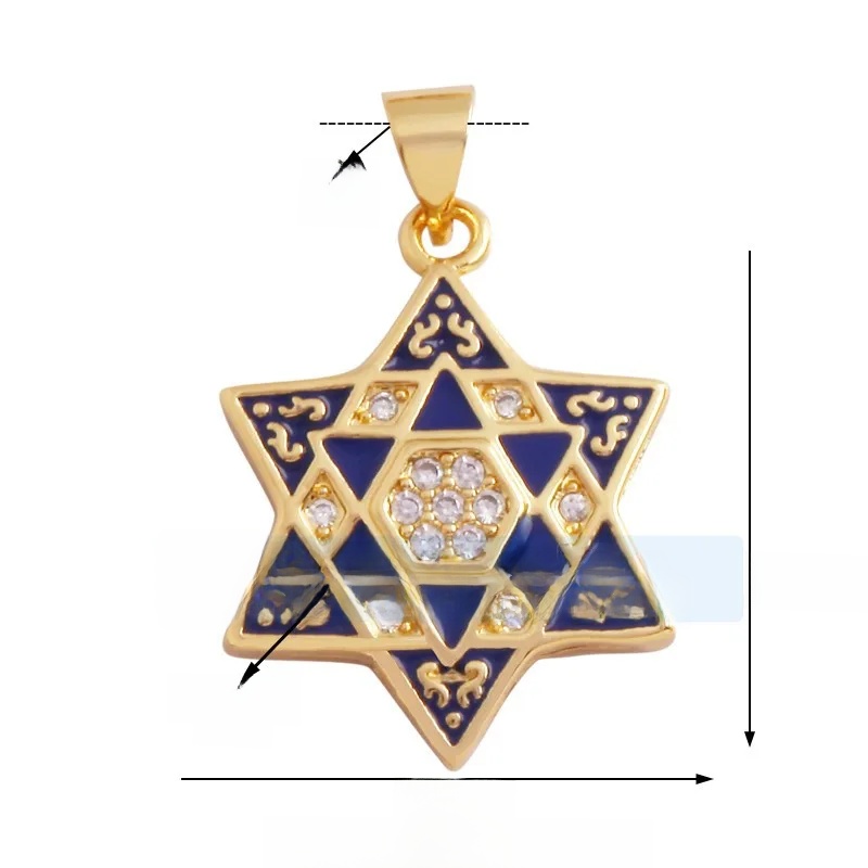 1 Piece 12 * 23mm 15*15mm 5*12mm Hole 5~5.9mm Half 925 Silver Zircon Sun Moon Pendant Jewelry Accessories