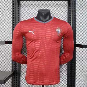 2026 Player Version Long Sleeve Portugal Home Football Shirt 1:1 Thai Quality