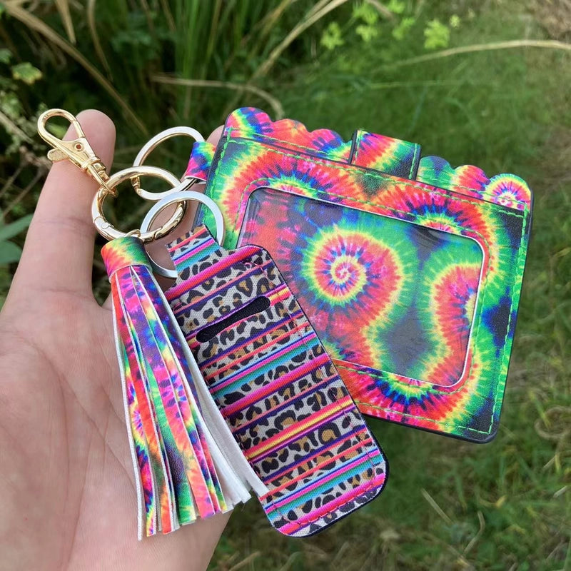 Women’s Geometric Pu Leather Open Card Holders