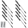 [US Local Warehouse] 10Pcs Flush Mount Extension Bolt with Rod Latch Slide Bolt Lock for French Doors