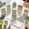6PCS Diamond Painting Easter Cottage Greeting Card Kit for Birthdays Thanksgiving & Special Occasion