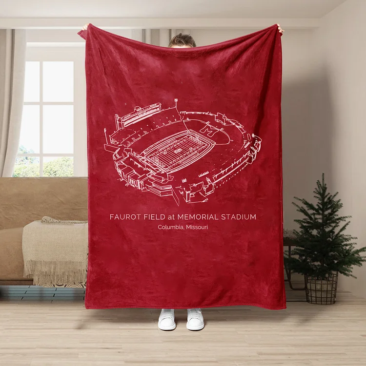 Faurot Field at Memorial Stadium- Missouri Tigers football, College Football Blanket