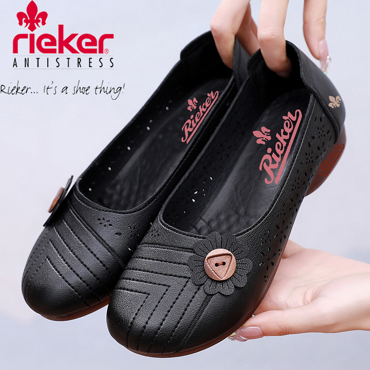 DIVATOS NŐI ORTOPÉD SZANDÁL RIEKER® 2025, KÉZI BŐR