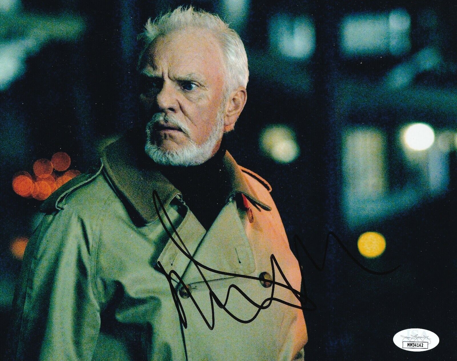 Malcolm McDowell REAL hand SIGNED Halloween Movie Photo Poster painting JSA COA Autographed