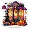 Acrylic Halloween Theme Table Top Diamond Painting Ornament Kits (Candy Shop)