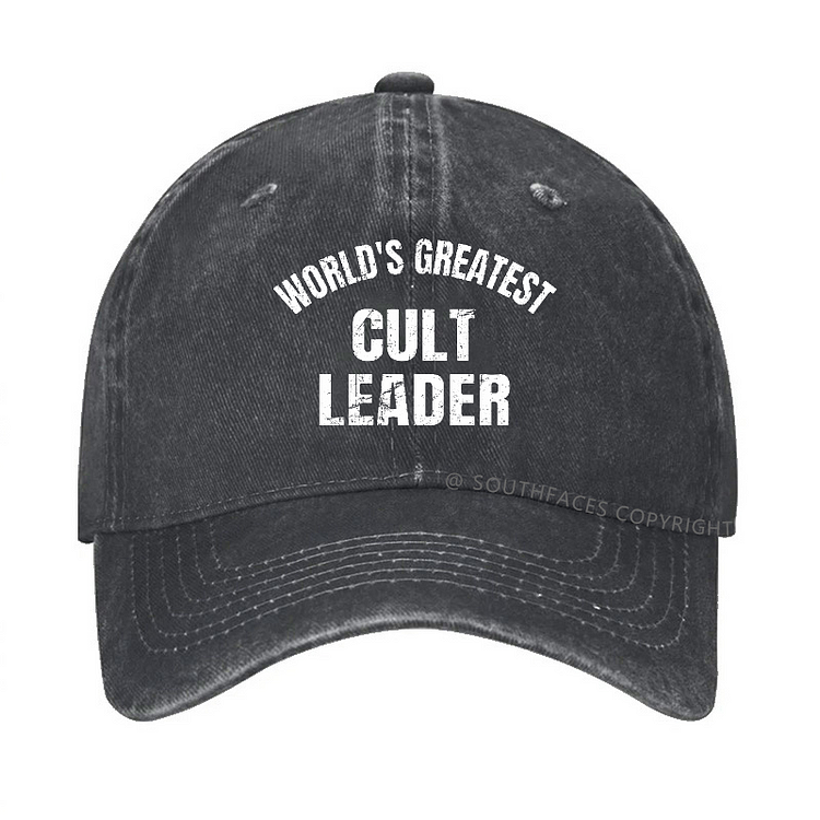 World's Greatest Cult Leader Funny Sarcastic Gift Hat