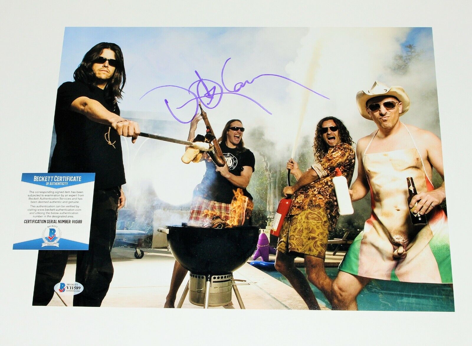 TOOL DRUMMER DANNY CAREY SIGNED AUTHENTIC 11x14 Photo Poster painting BECKETT COA 10,000 DAYS