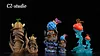 POP & Small & Big Scale Dog-Dog Fruit - ONE PIECE Resin Statue - C2 Studio