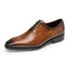 Mens Genuine Leather Wholecut Oxford Dress Shoe