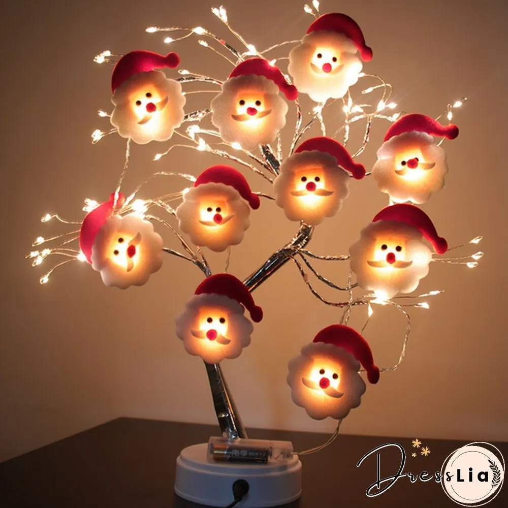 Leds 54Ft Christmas Snowman String Lights Waterproof Light Short Plush For Decorations