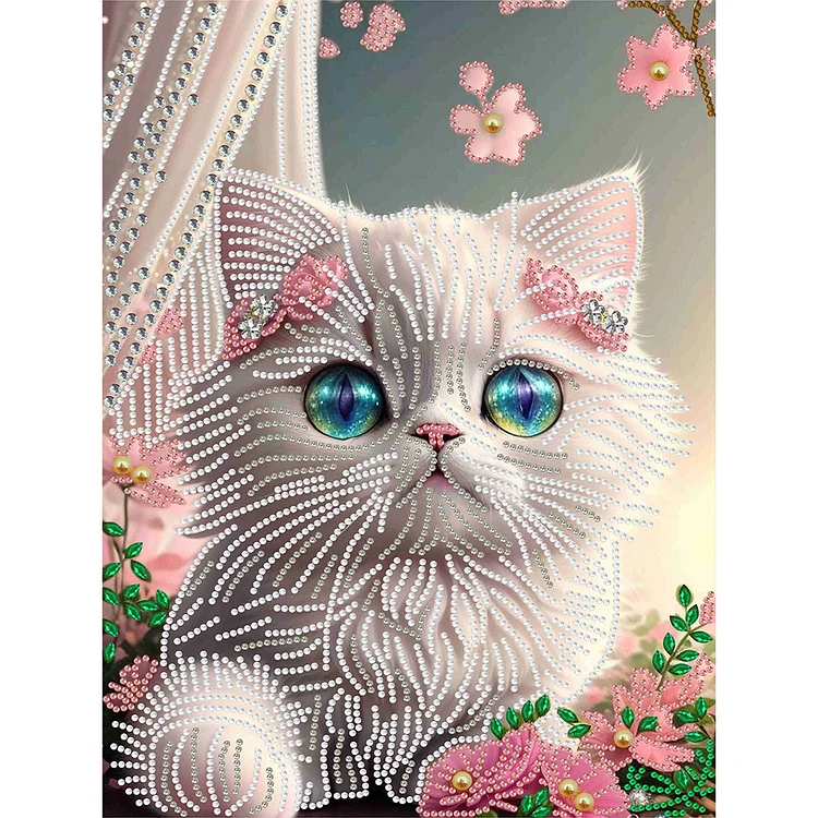 Fantasy Kitten 30*40CM (Canvas) Special Drill Diamond Painting gbfke