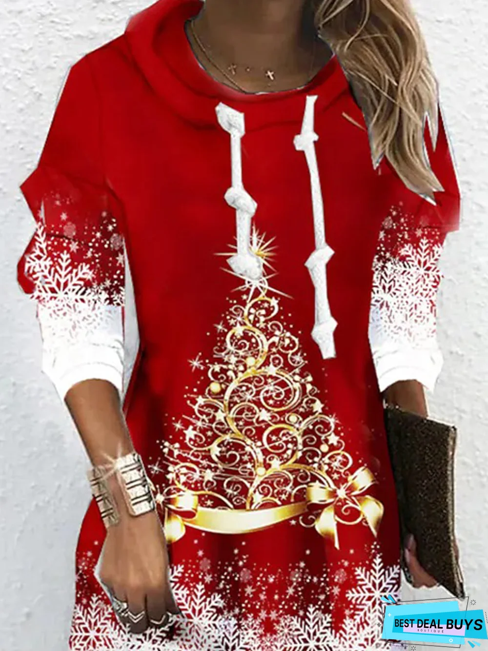 Christmas Casual Loose Long sleeve Dress