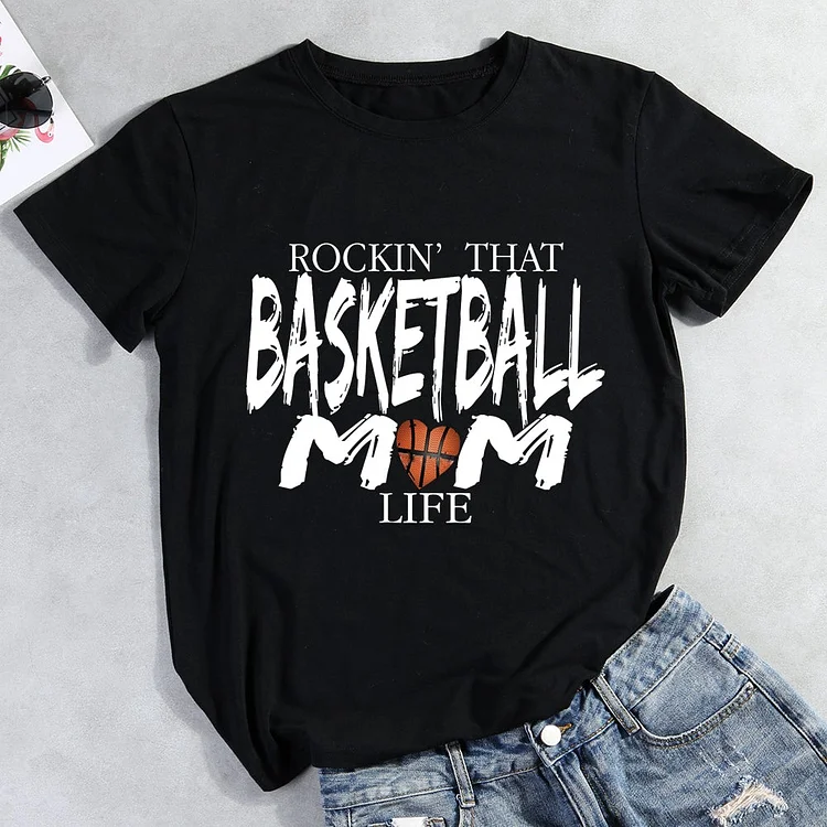 Basketball Mom Life T-Shirt-012686