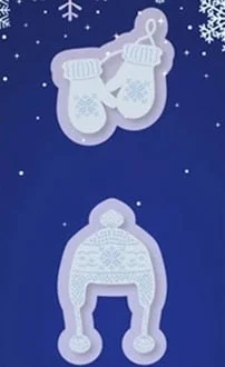 Piggy Craft metal cutting dies cut die mold Winter Christmas Series Scrapbook paper craft knife mould blade punch stencils dies