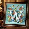 Butterfly Flower W 5D Partial Drill DIY Diamond Painting Kit 30*30cm