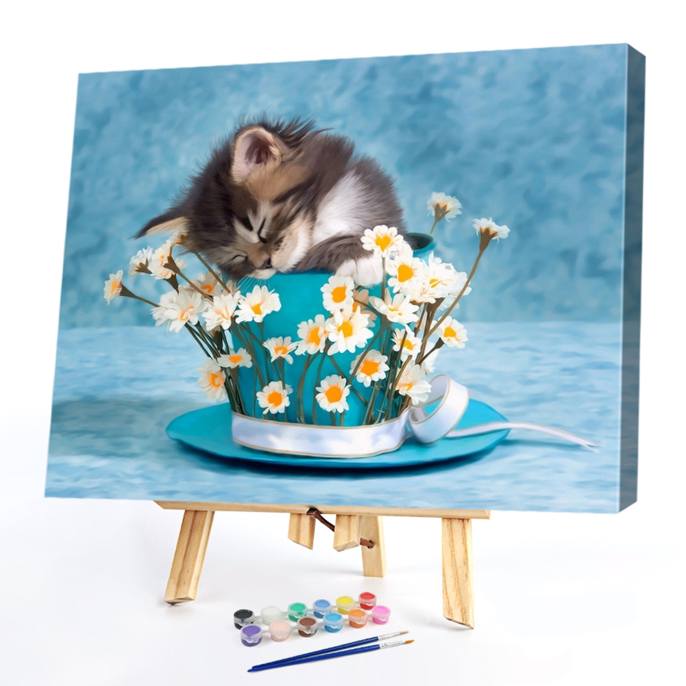 

40*50CM Paint By Numbers-Cat, 501 Original