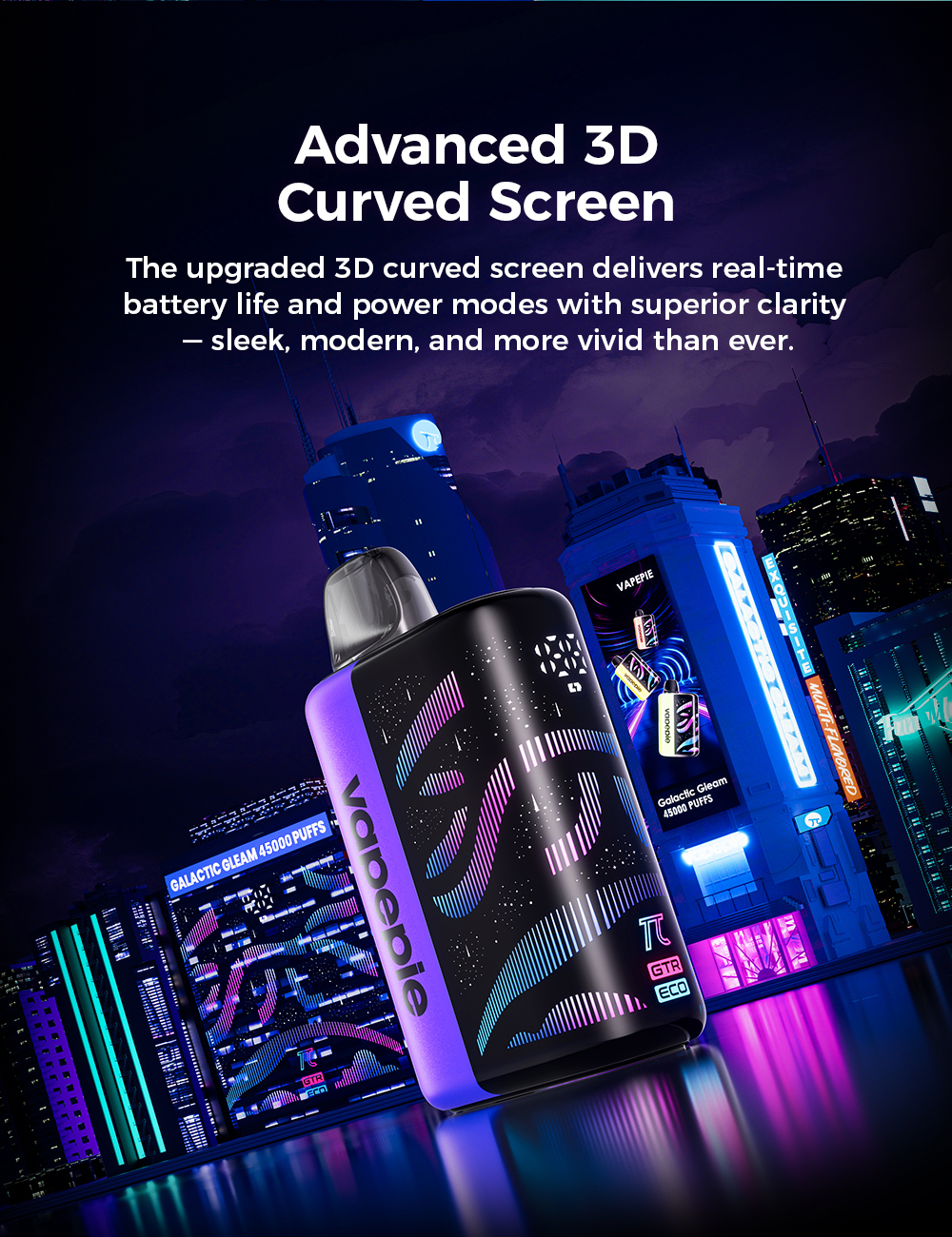 VAPEPIE Galactic Gleam s kři&scaron;ť&aacute;lově čist&yacute;m designem