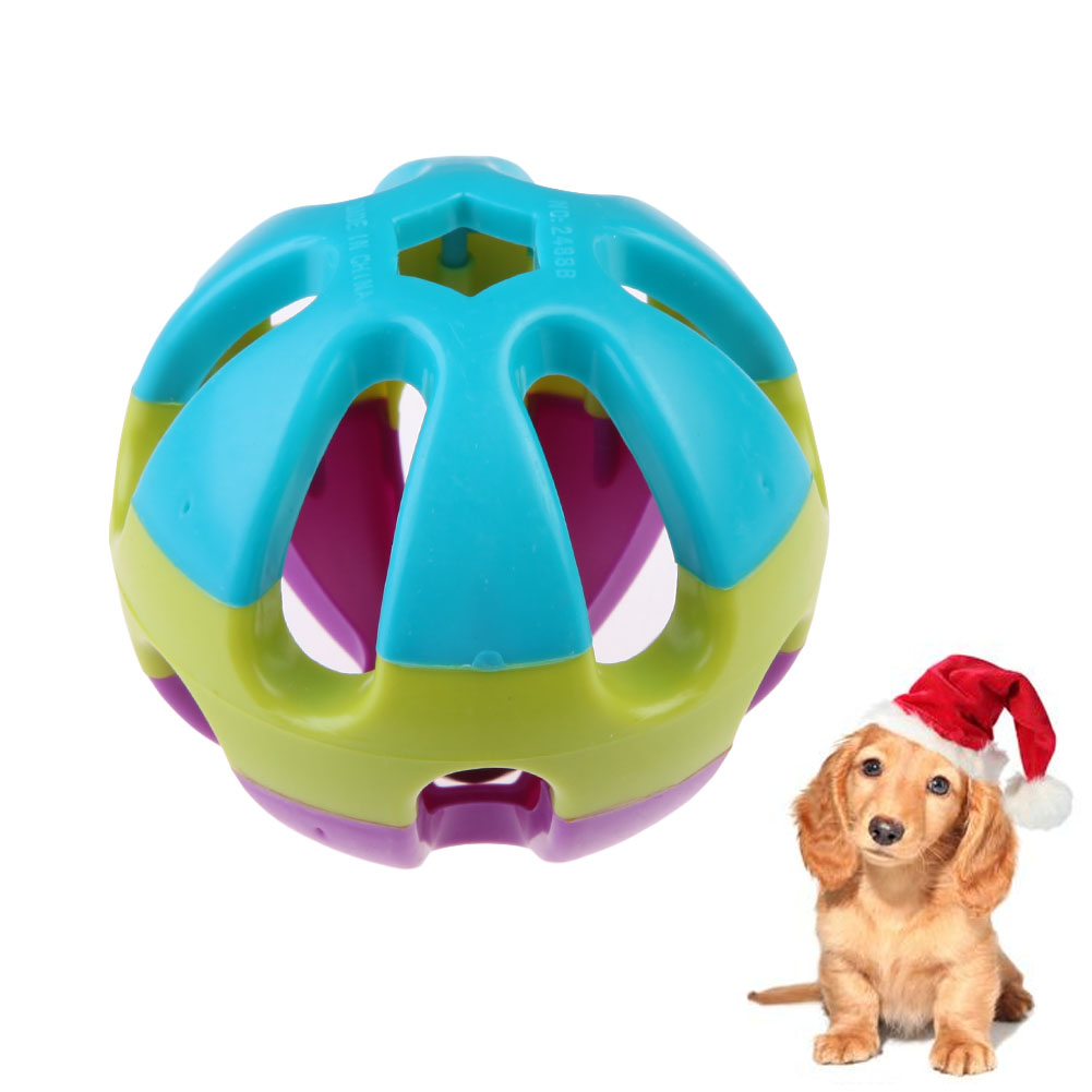 

Cat Dog Puppy Happy Jingle Bell Ball Chewing Round Ball Toy, 501 Original