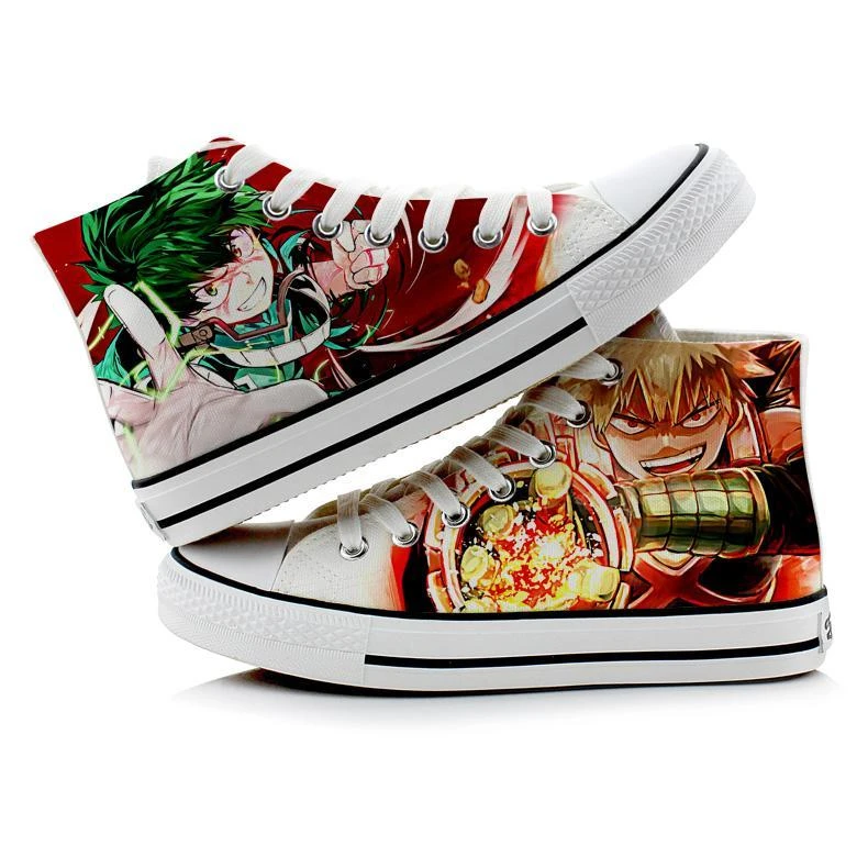 Leinwand Schuhe Boku no Hero Academia My Hero Academia Midoriya Izuku Bakugou Katsuki Erwachsene Schuhe Leinwandbilder mit Schuhe