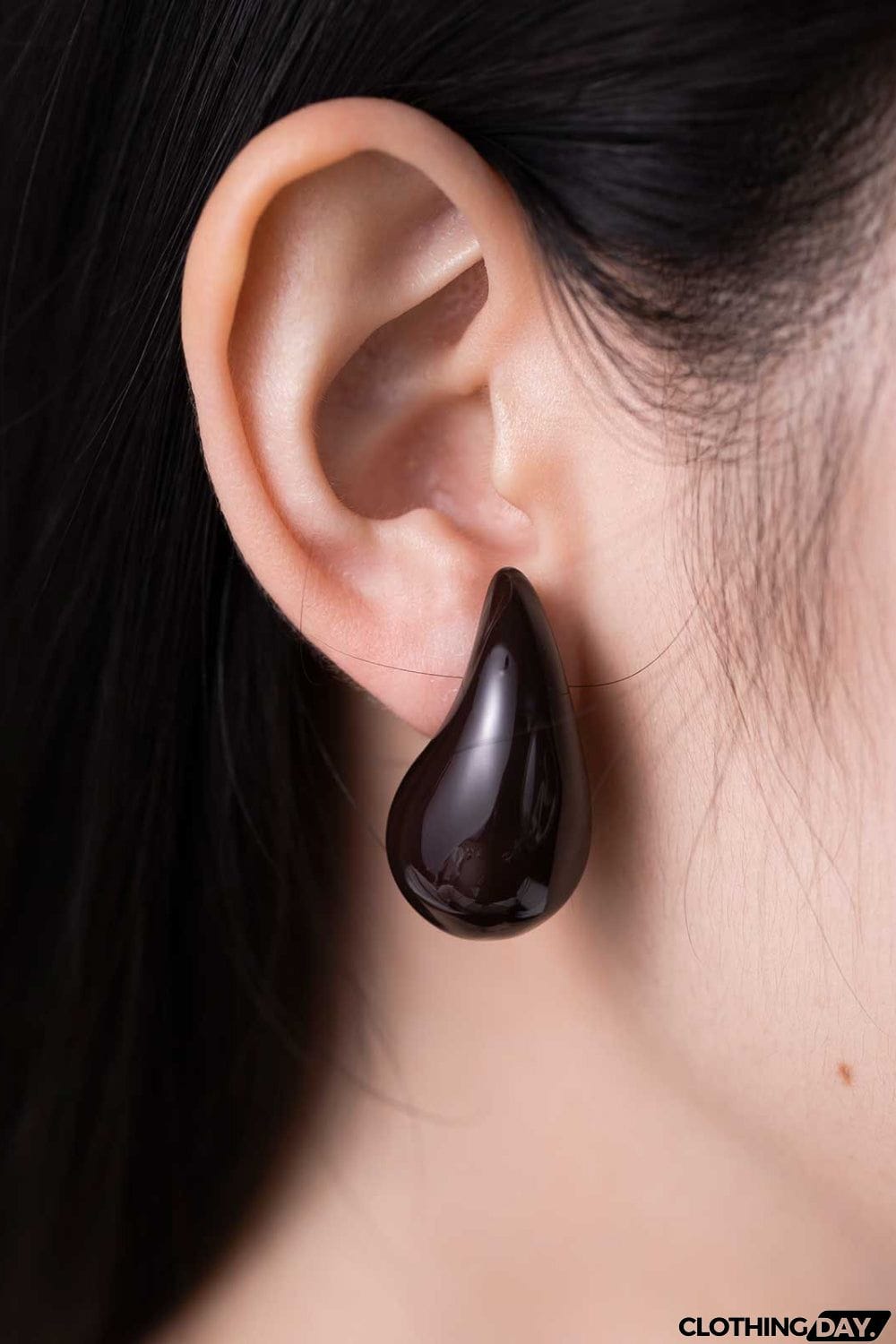 Big Size Water Drop Brass Earrings