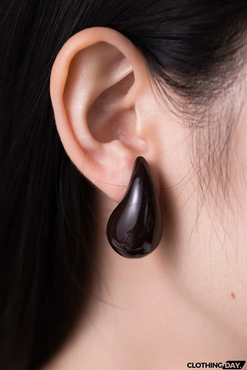 Big Size Water Drop Brass Earrings