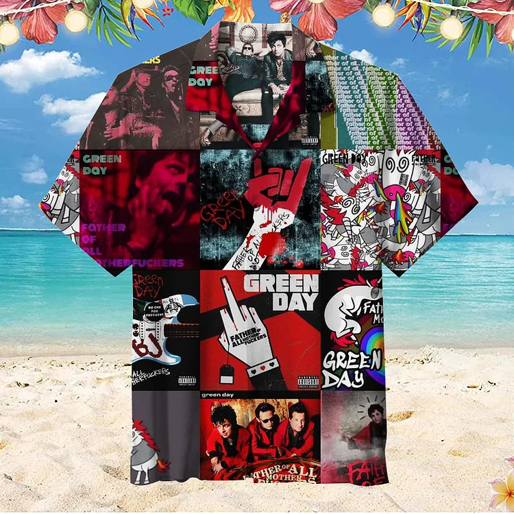 Green Day|Unisex Hawaiian Shirt