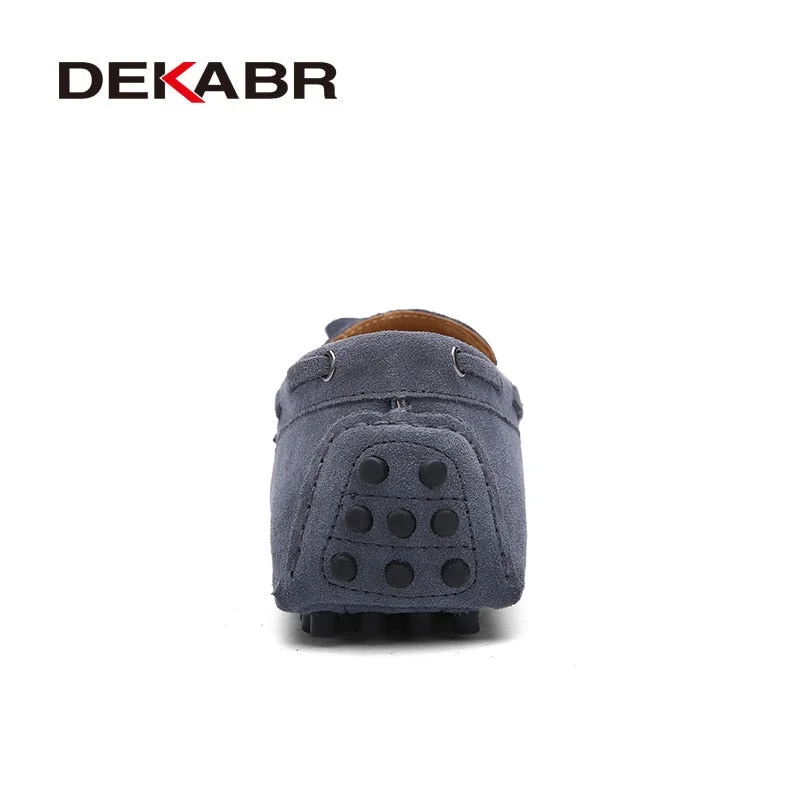 DEKABR Plus Size 35~49 Men's Casual Shoes Genuine Leather Flats Driving Loafers Footwear Soft Moccasins For Men Zapatos Hombre